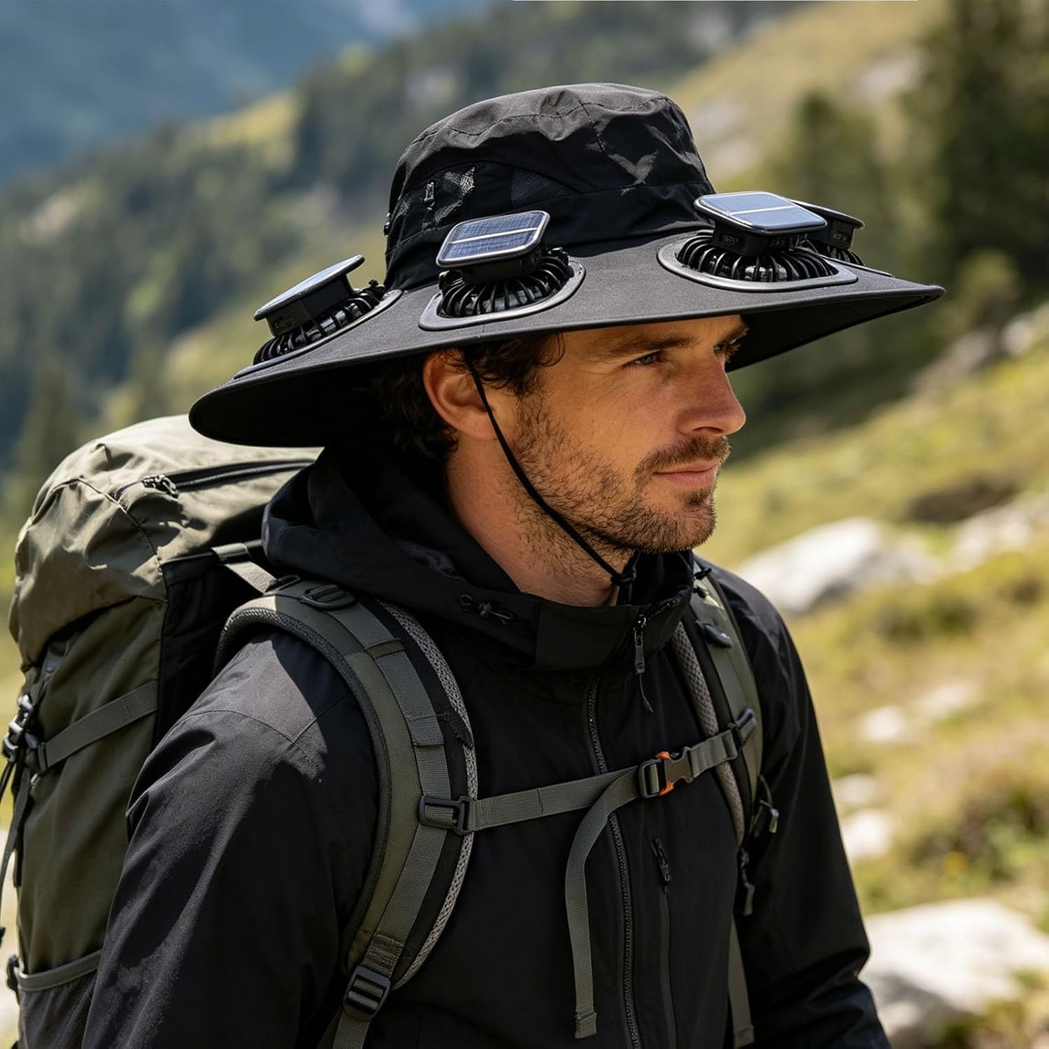 Outdoor Camping Hat - 2026 Hot Summer 6 Fans Visor