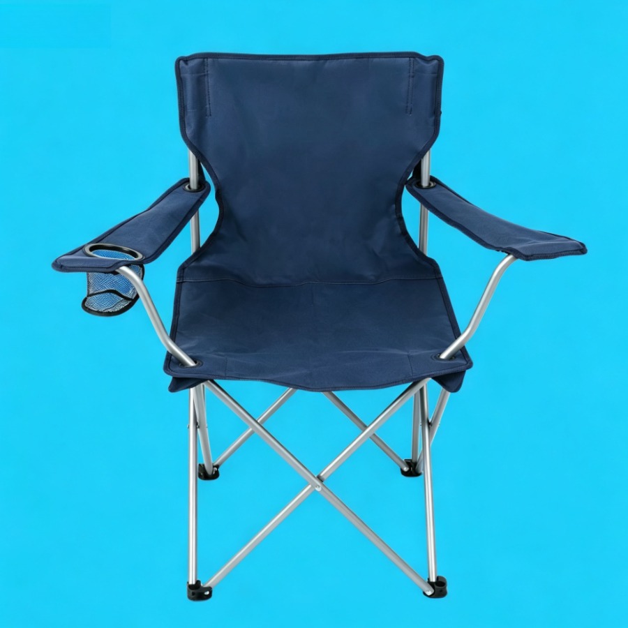 Camping Quad - BLUE-Ozark Trail Quad Folding Camp Chair