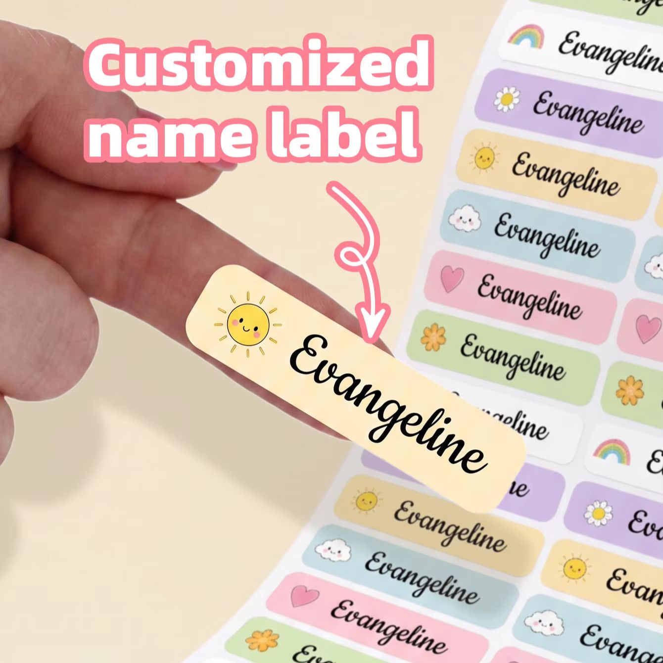 Outdoor Camping Box - 1-220PCS Custom Personalized Name Stickers, Waterproof