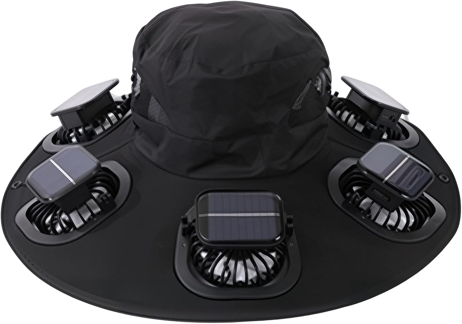 Outdoor Camping Hat - Hot 6 Fans Solar Fan Hat