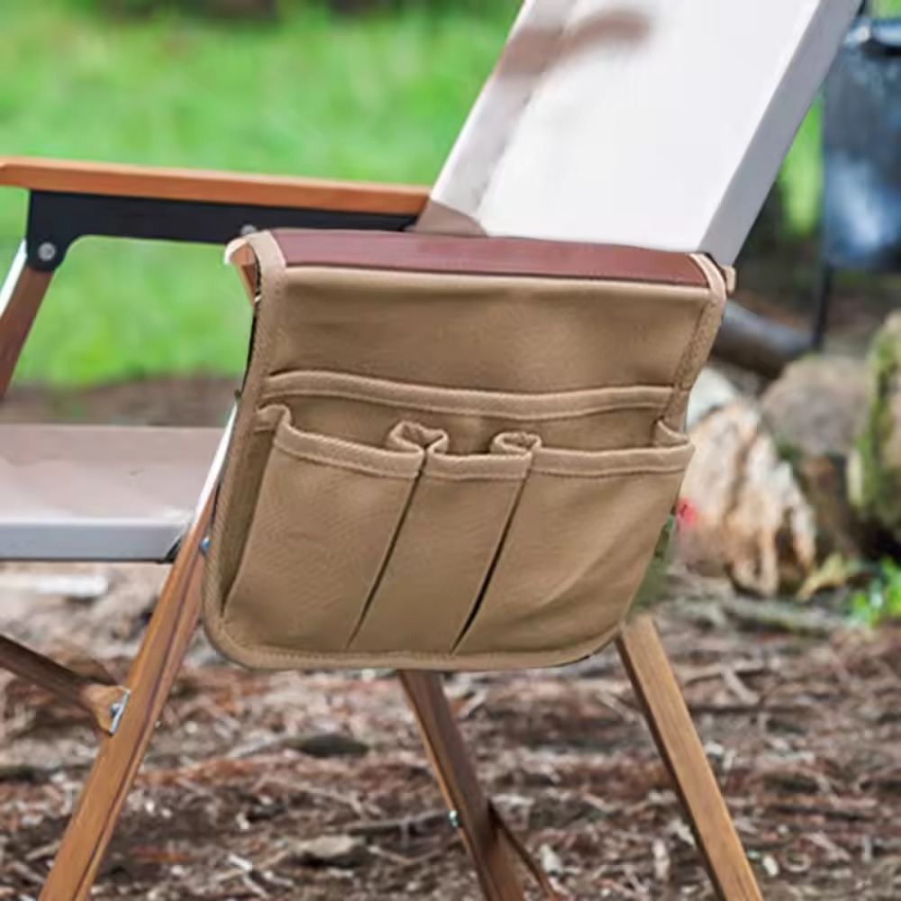 Outdoor Camping Hammock Chair - 1×Camping Chair Armrest Storage Bag Outdoor