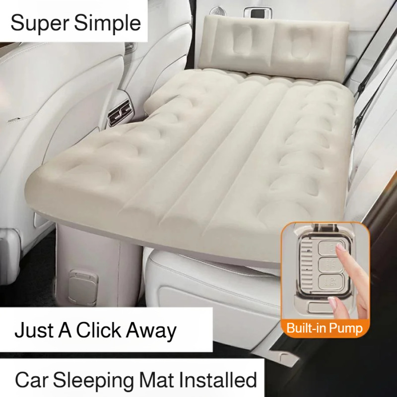 Inflatable Mattress - Car Back Electric Inflatable Bed One-touch