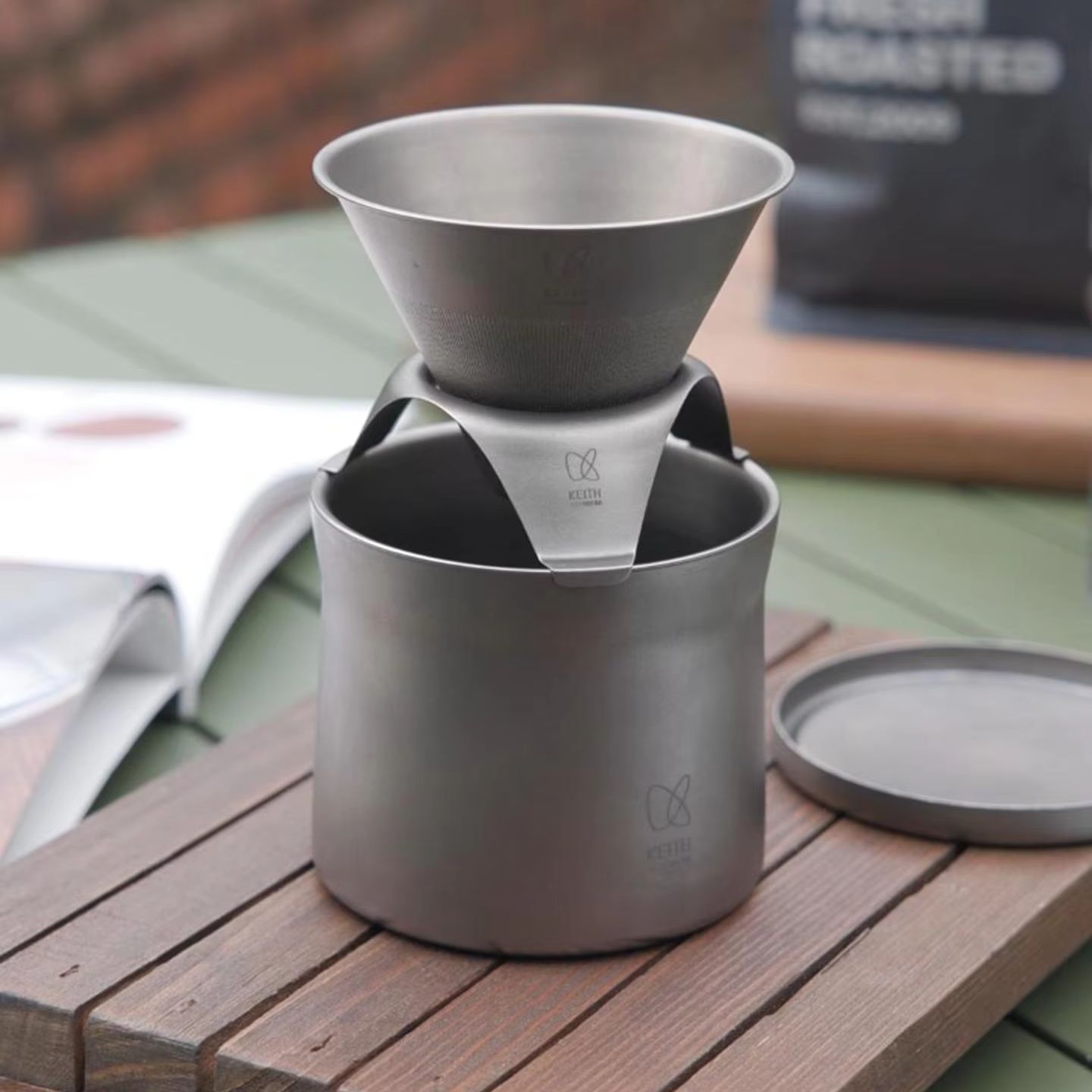 Outdoor Camping Wallpaper - KEITH Titanium Hand Drip Coffee Set