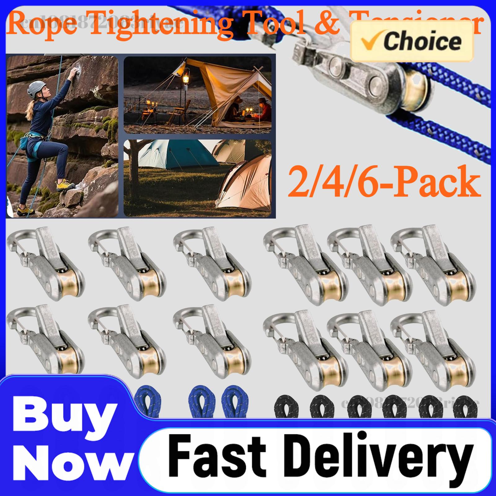 Outdoor Camping Guy - 2/4/6-Pack Rope Tightening Tool & Tensioner