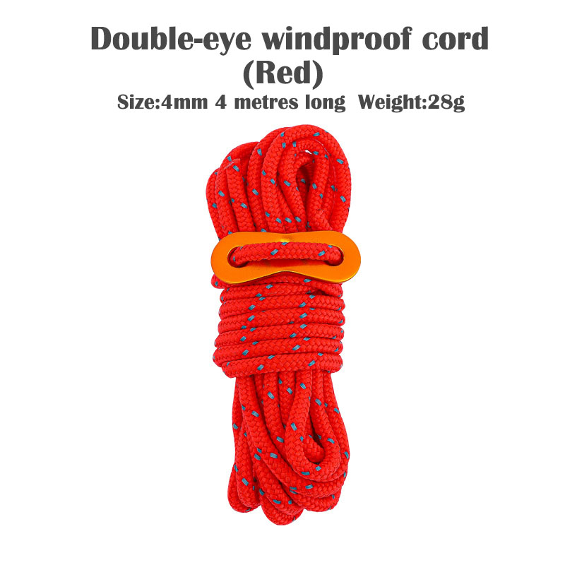 Outdoor Camping Guy - Tent Ropes 4mm Reflective Cord Guy