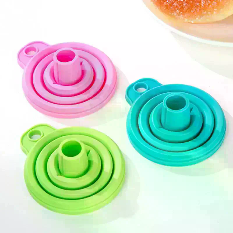 Collapsible Water Bottle - 10-Piece Silicone Collapsible Funnel Set, Food-Grade