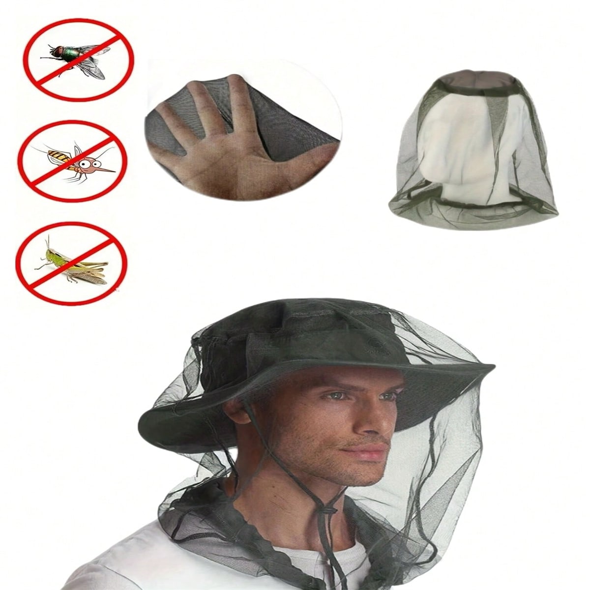Outdoor Camping Hat - 2PC Outdoor Camping and Hiking, Insect