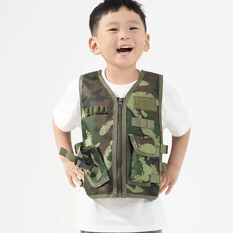 Outdoor Camping Activities For Kids - Kids Tactical Vest Army Fans Outdoor