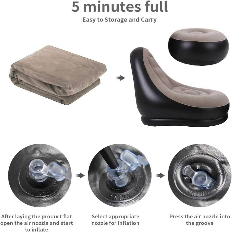 2Pcs Lazy Sofa Inflatable Chai - огляд і ціна Inflatable Mattress