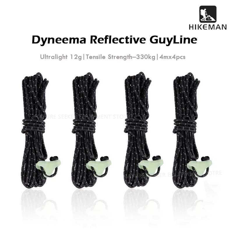 HIKEMAN 4Pcs Dyneema Guyline U - огляд і ціна Outdoor Camping Guy