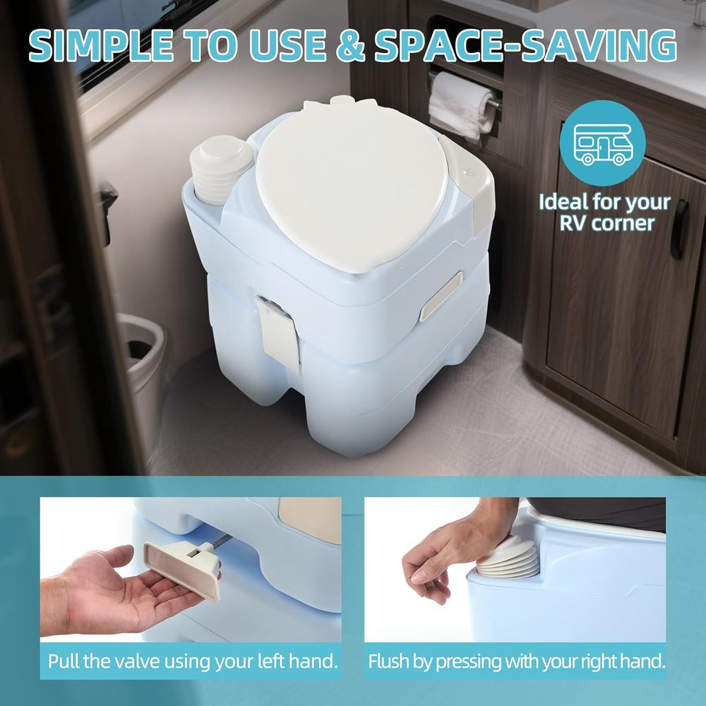YITAMOTOR 5.28 Gallon Portable - огляд і ціна Portable Camp Toilet