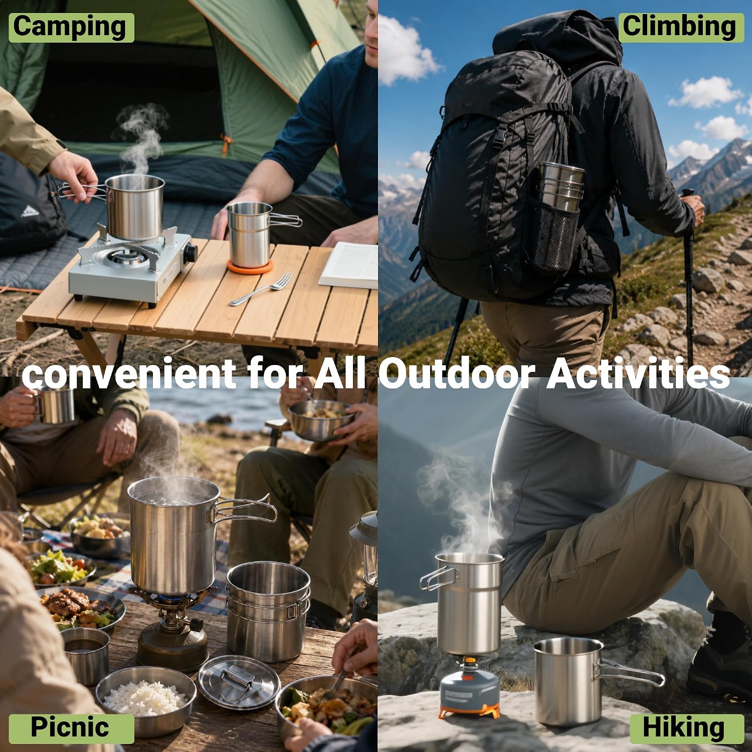 Foldable Camping Cups Mugs Cam - огляд і ціна Outdoor Camping Essentials