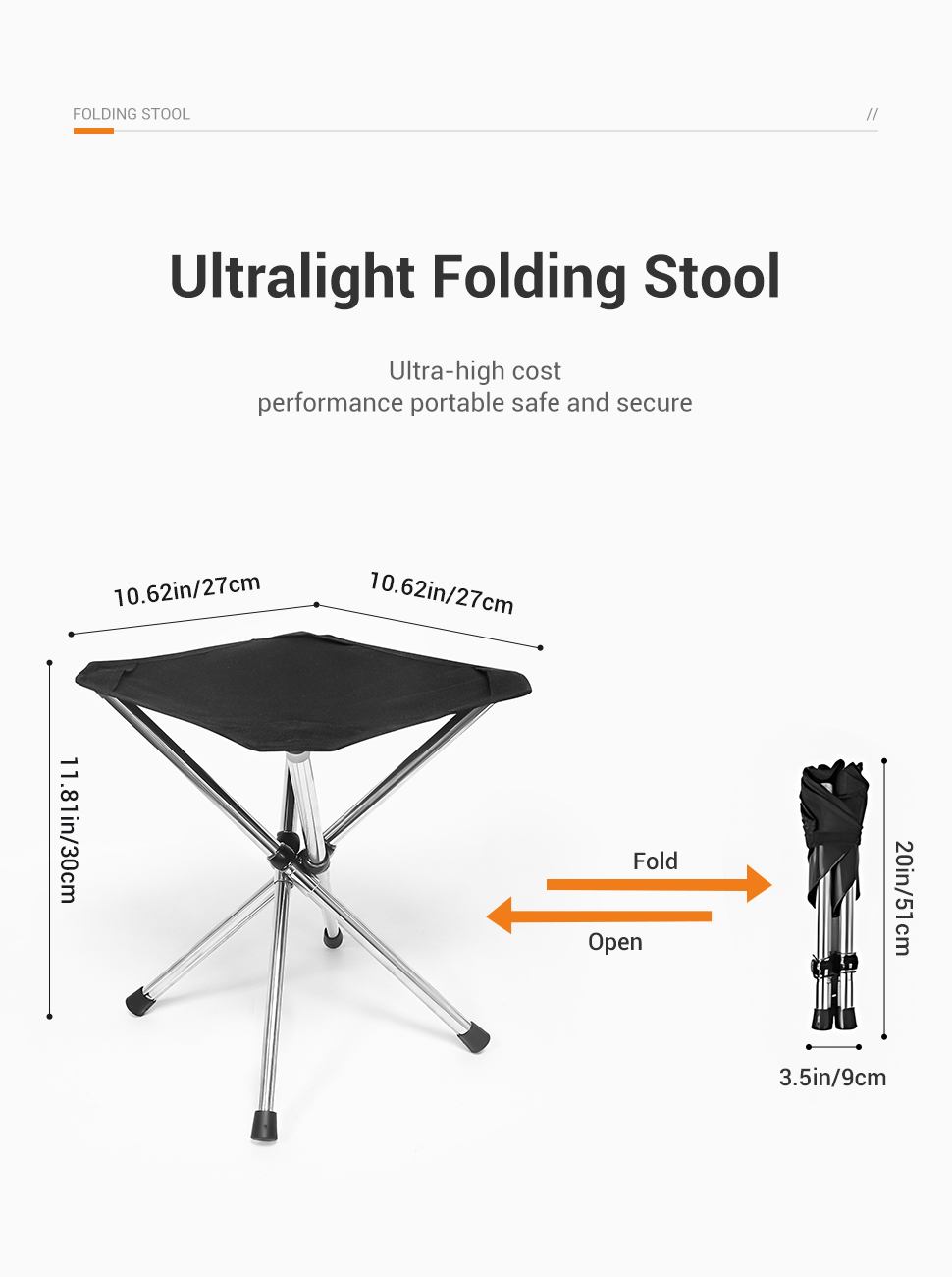 WESTTUNE Portable Folding Stoo - огляд і ціна Outdoor Camping Hammock Chair