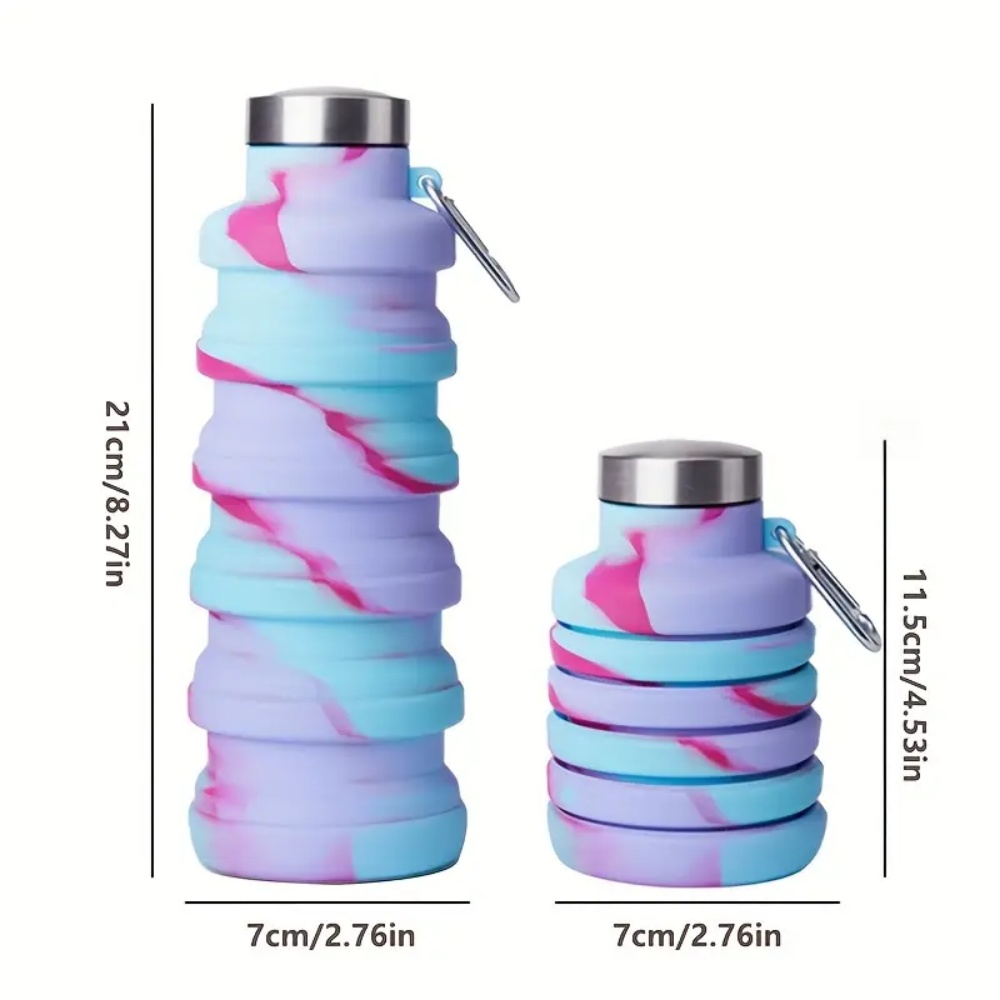 500ml Foldable Silicone Water  - огляд і ціна Collapsible Water Bottle