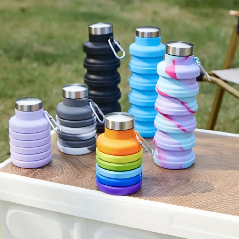 500ml Foldable Silicone Water  - огляд і ціна Collapsible Water Bottle