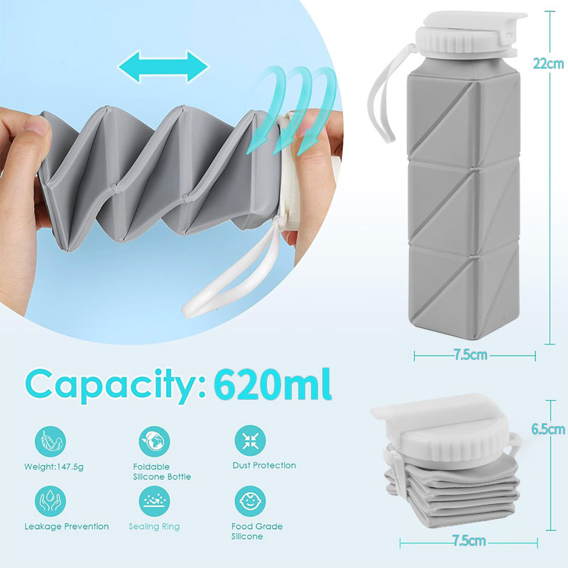 620ml Collapsible Water Bottle - огляд і ціна Collapsible Water Bottle
