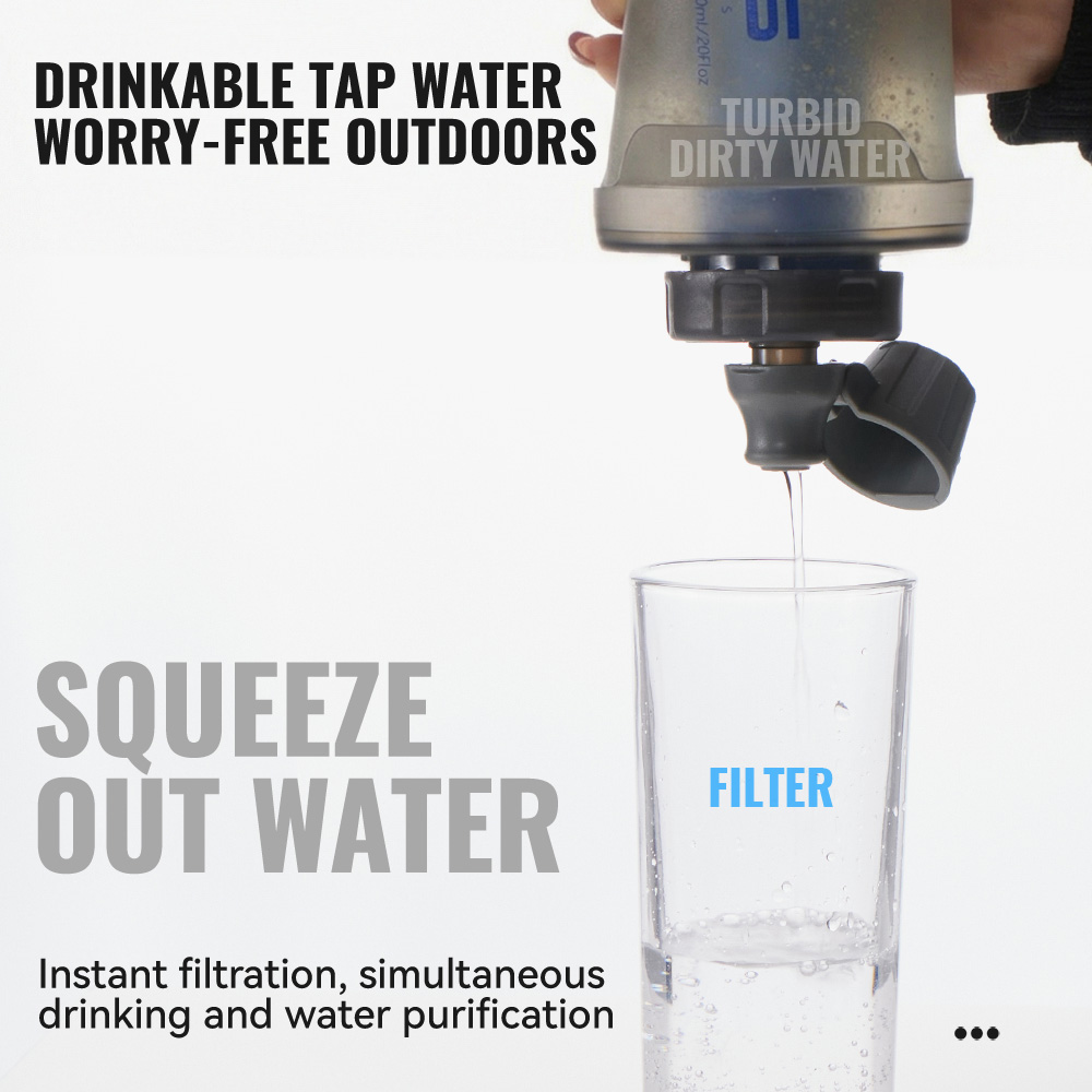 WRELS Soft Water Bottle with F - огляд і ціна Collapsible Water Bottle