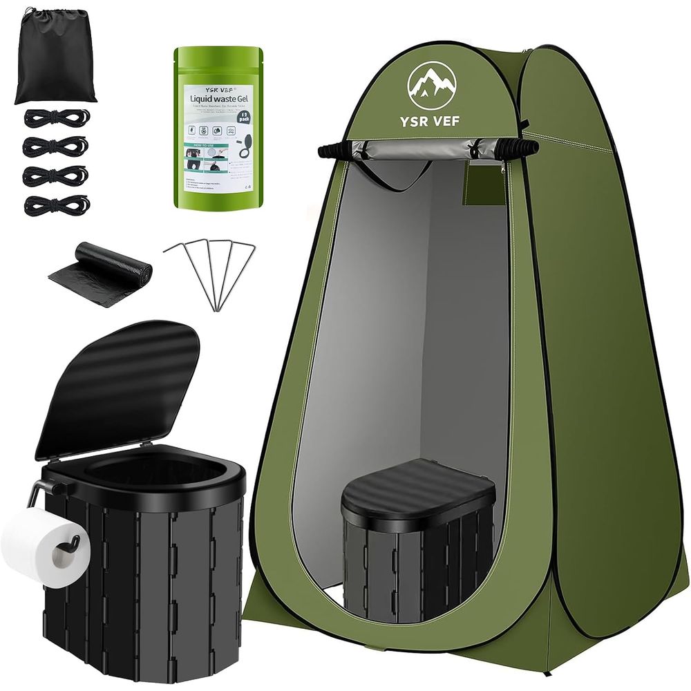 Portable Toilet Kit, Camping T - огляд і ціна Portable Camp Toilet