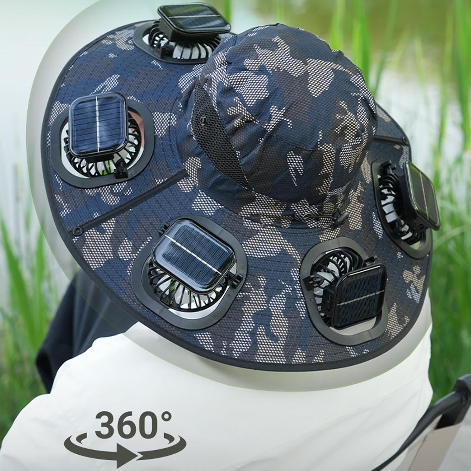 Hot 6 Fans Solar Fan Hat Breat - огляд і ціна Outdoor Camping Hat
