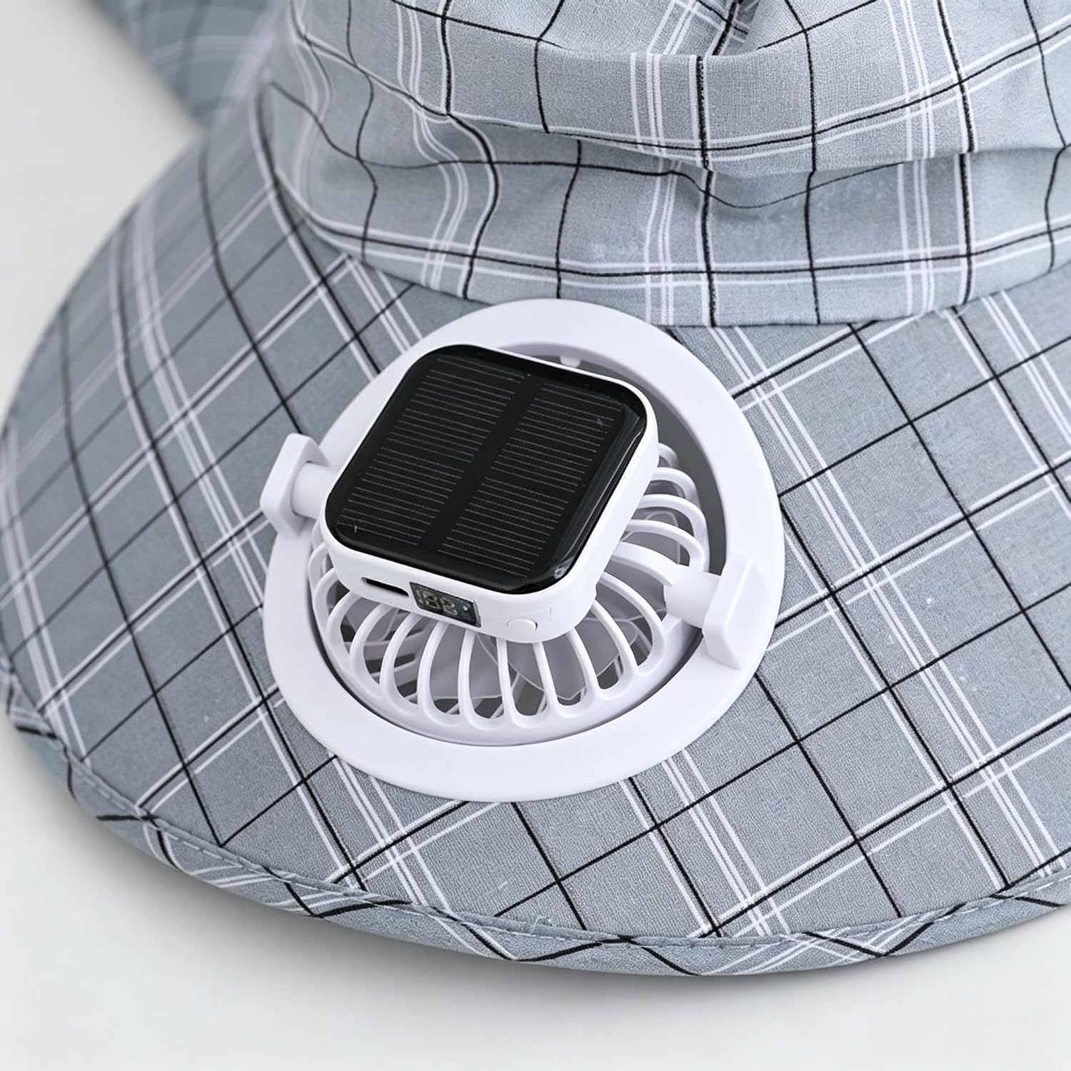 1PC Solar Power Neck Guard Fan - огляд і ціна Outdoor Camping Hat