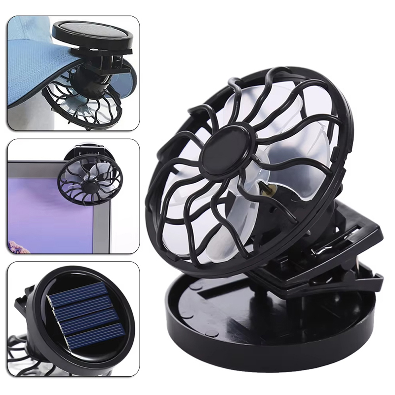 Portable Mini Solar Clip Fan S - огляд і ціна Outdoor Camping Hat