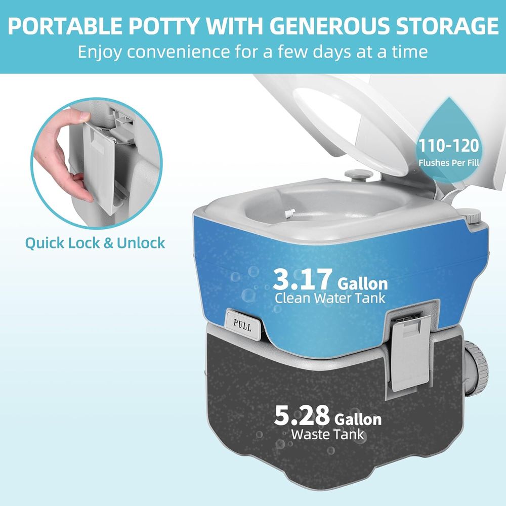YITAMOTOR Portable Camping Toi - огляд і ціна Portable Camp Toilet