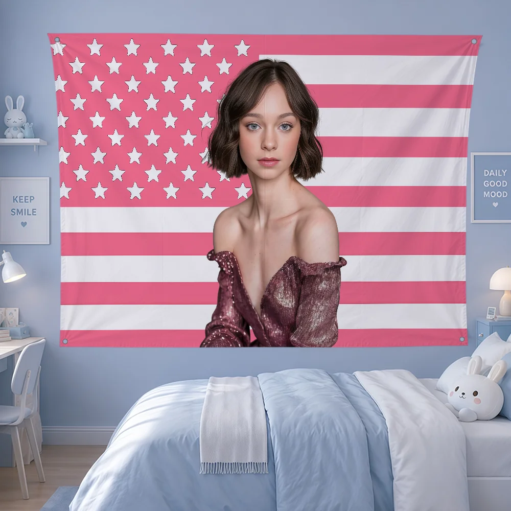 Actor E-Emma Myers Flag Polyes - огляд і ціна Outdoor Camping Wallpaper