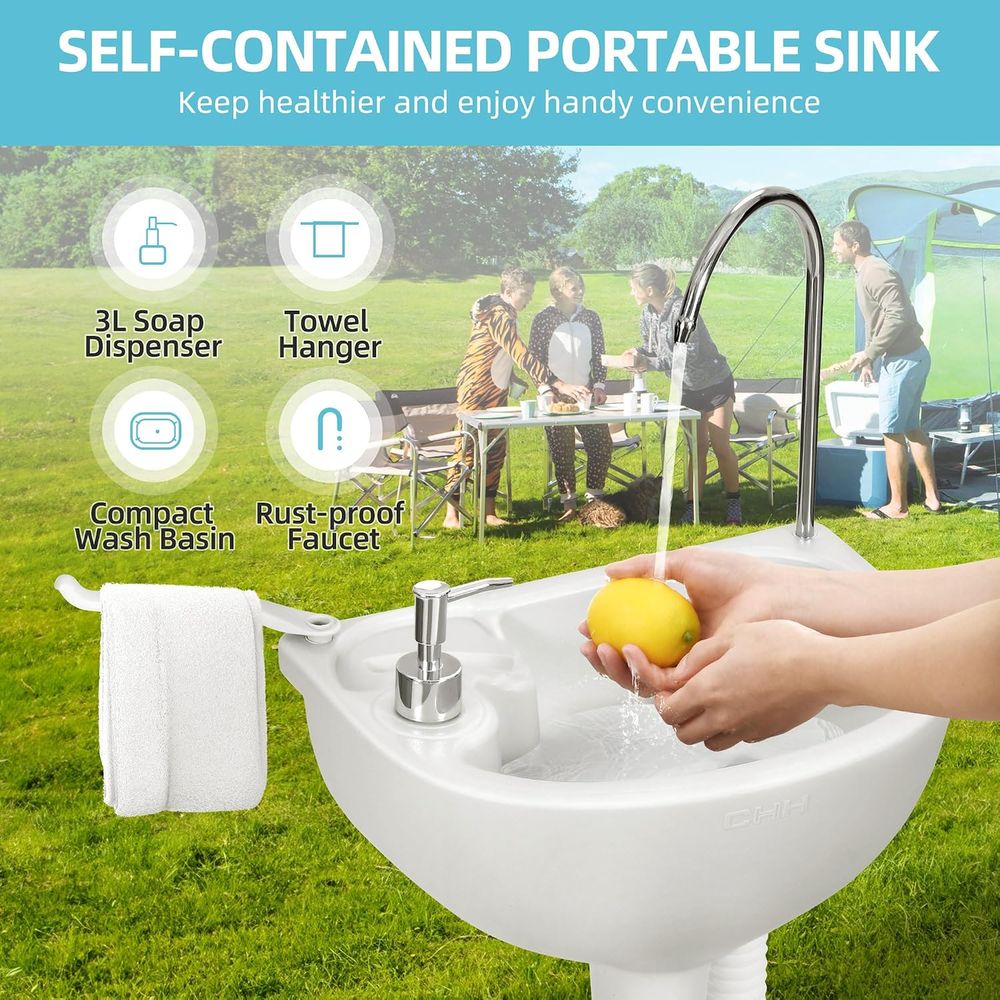 17L Portable Sink for Washing  - огляд і ціна Portable Camp Toilet