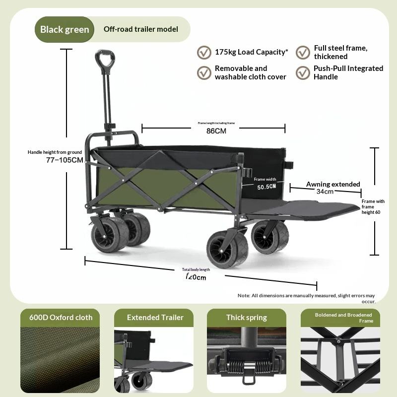 Factory Sale Four Wheel Platfo - огляд і ціна Outdoor Camping Trolley