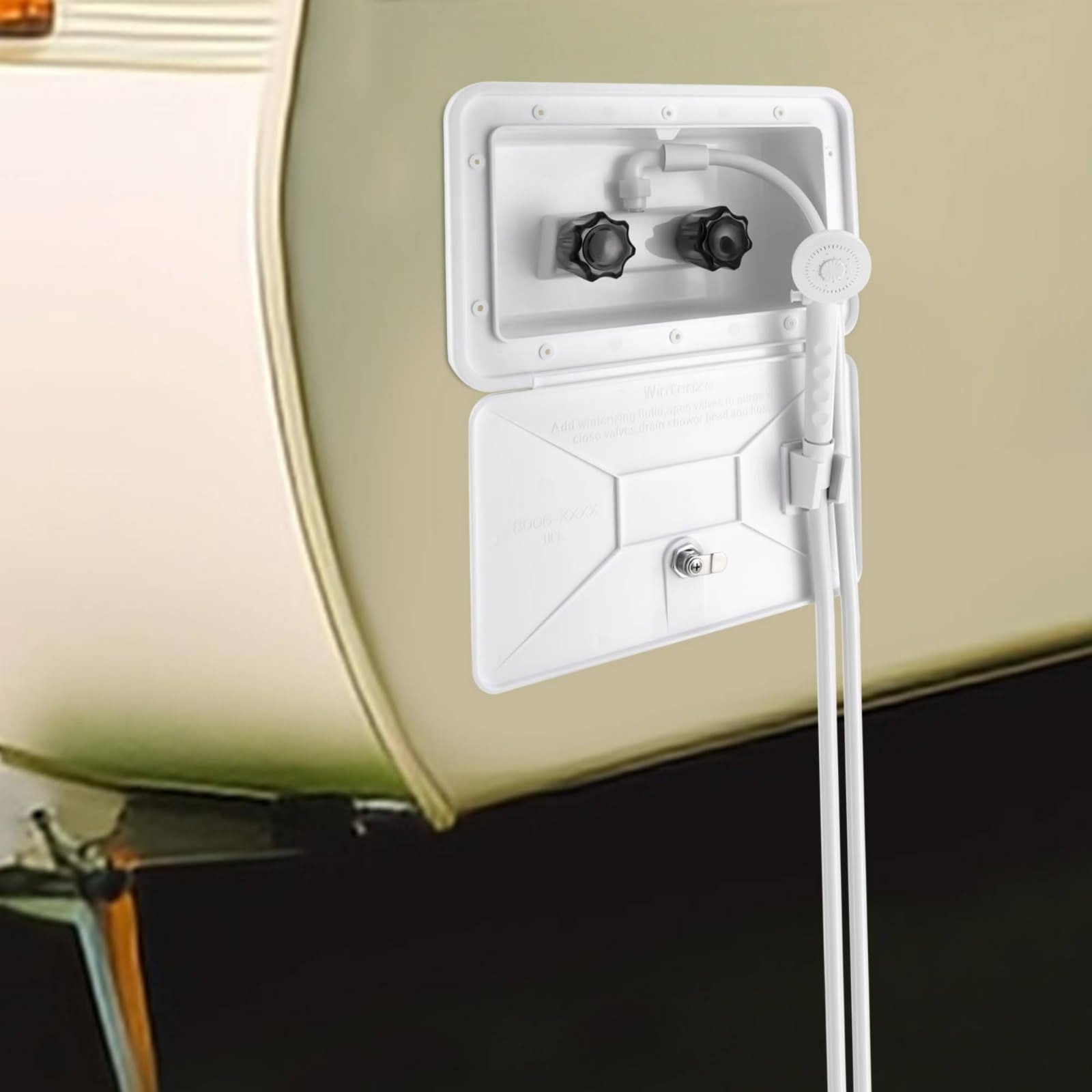 RV Exterior Shower Box Compact - огляд і ціна Outdoor Camping Box