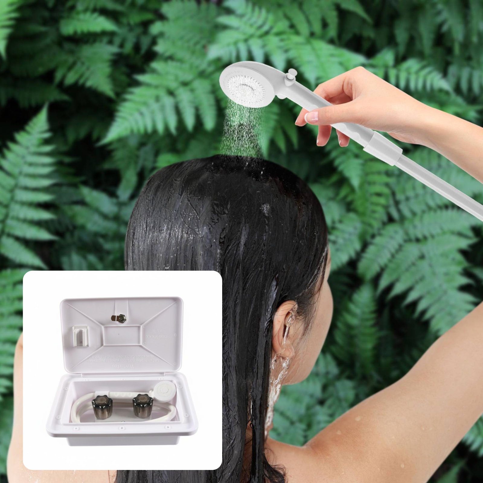 RV Exterior Shower Box Compact - огляд і ціна Outdoor Camping Box