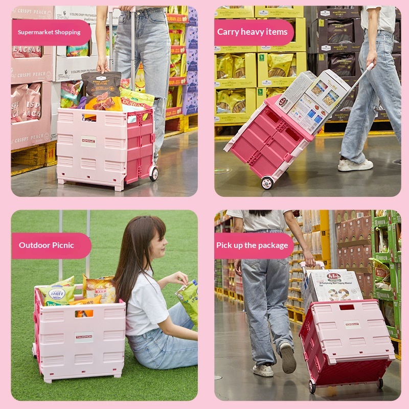 Portable Foldable Shopping Tro - огляд і ціна Outdoor Camping Trolley