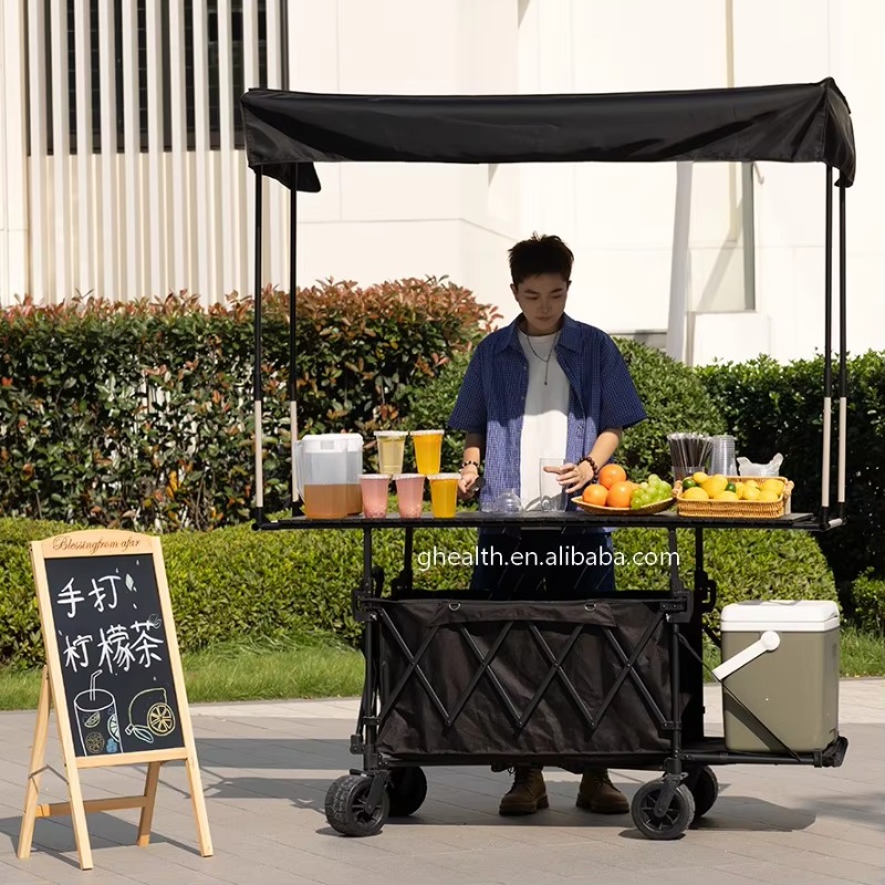 Stall Folding Steel Table Trol - огляд і ціна Outdoor Camping Trolley