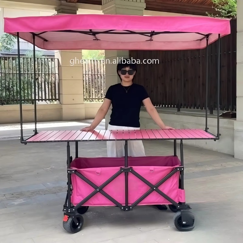Stall Folding Steel Table Trol - огляд і ціна Outdoor Camping Trolley