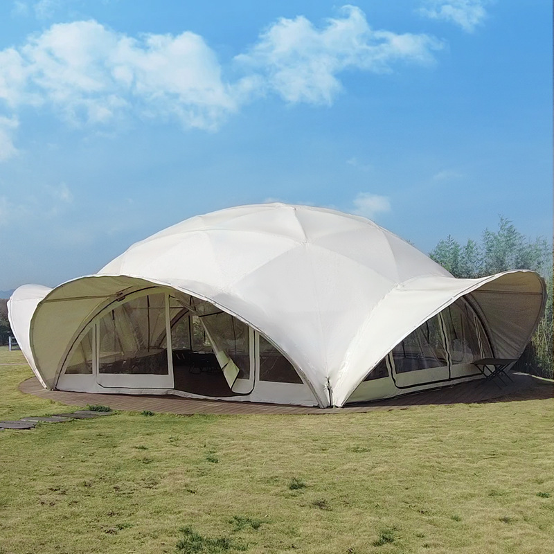 Outdoor tent large cloud canop - огляд і ціна Outdoor Camping Exhibition