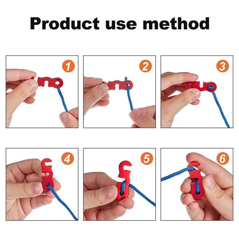 5/20Pcs Guyline Tensioner Alum - огляд і ціна Outdoor Camping Guy