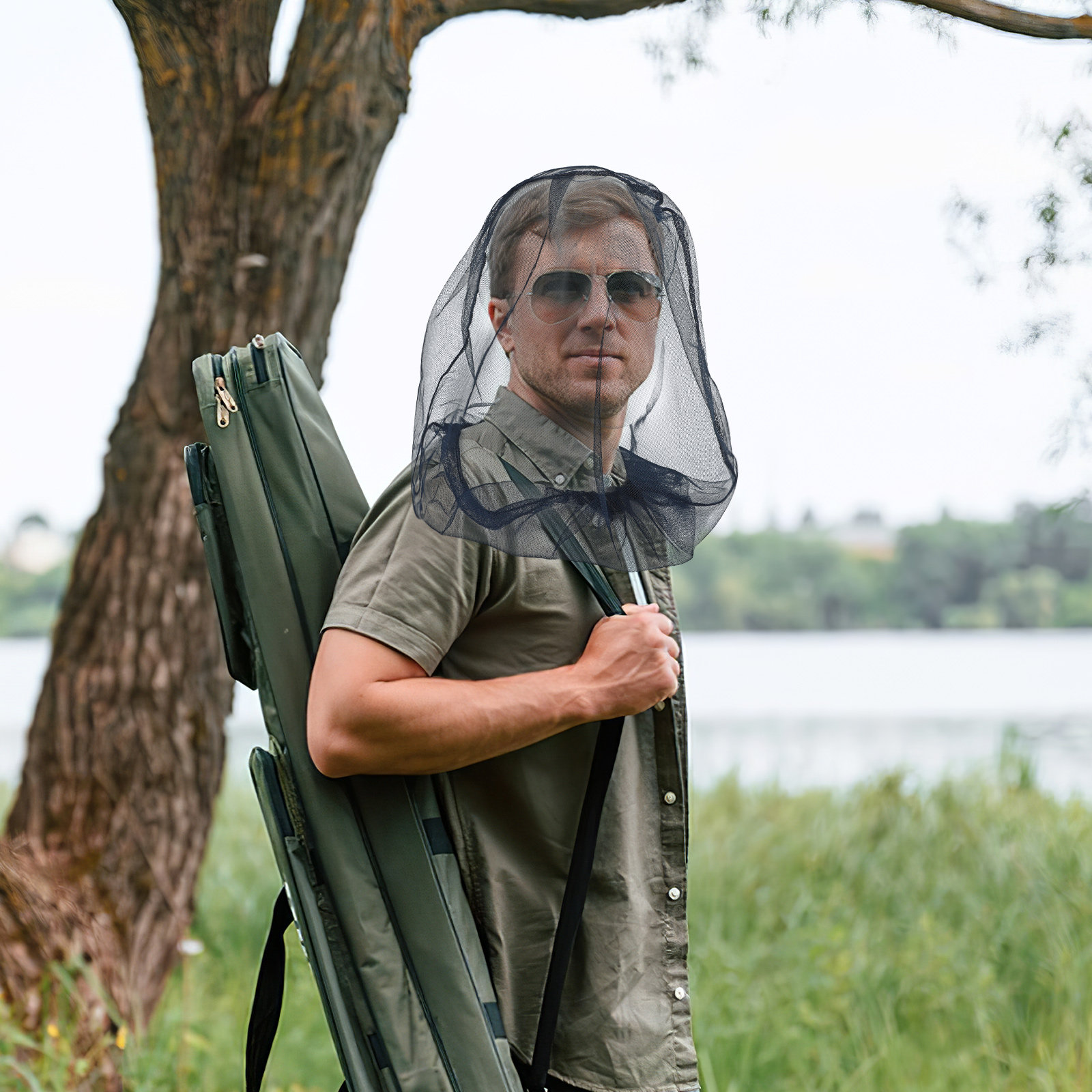 2Pcs Outdoor Head Net Mosquito - огляд і ціна Outdoor Camping Hat