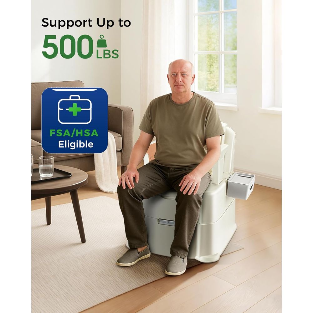 Bedside Commode, 500lbs Heavy  - огляд і ціна Portable Camp Toilet