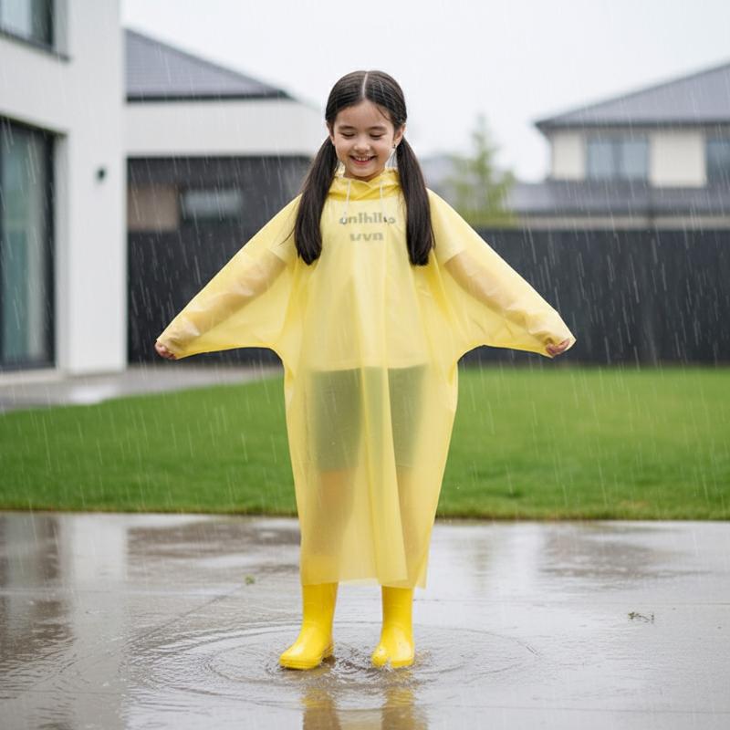 Disposable Long Kids Raincoat  - огляд і ціна Outdoor Camping Activities For Kids