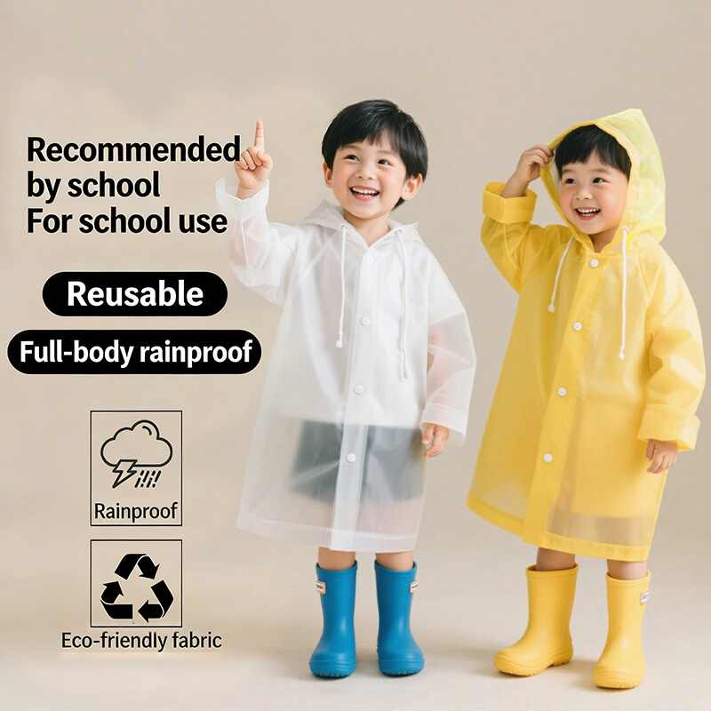 Disposable Long Kids Raincoat  - огляд і ціна Outdoor Camping Activities For Kids