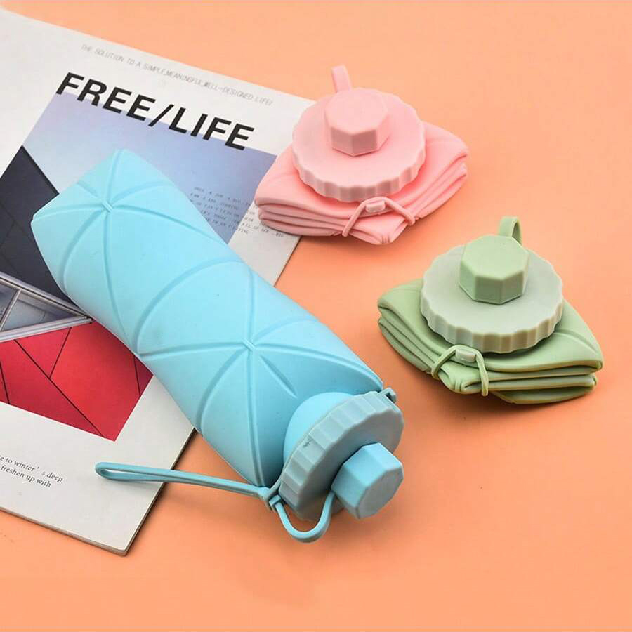 1Pc 600mlLarge Collapsible Sil - огляд і ціна Collapsible Water Bottle