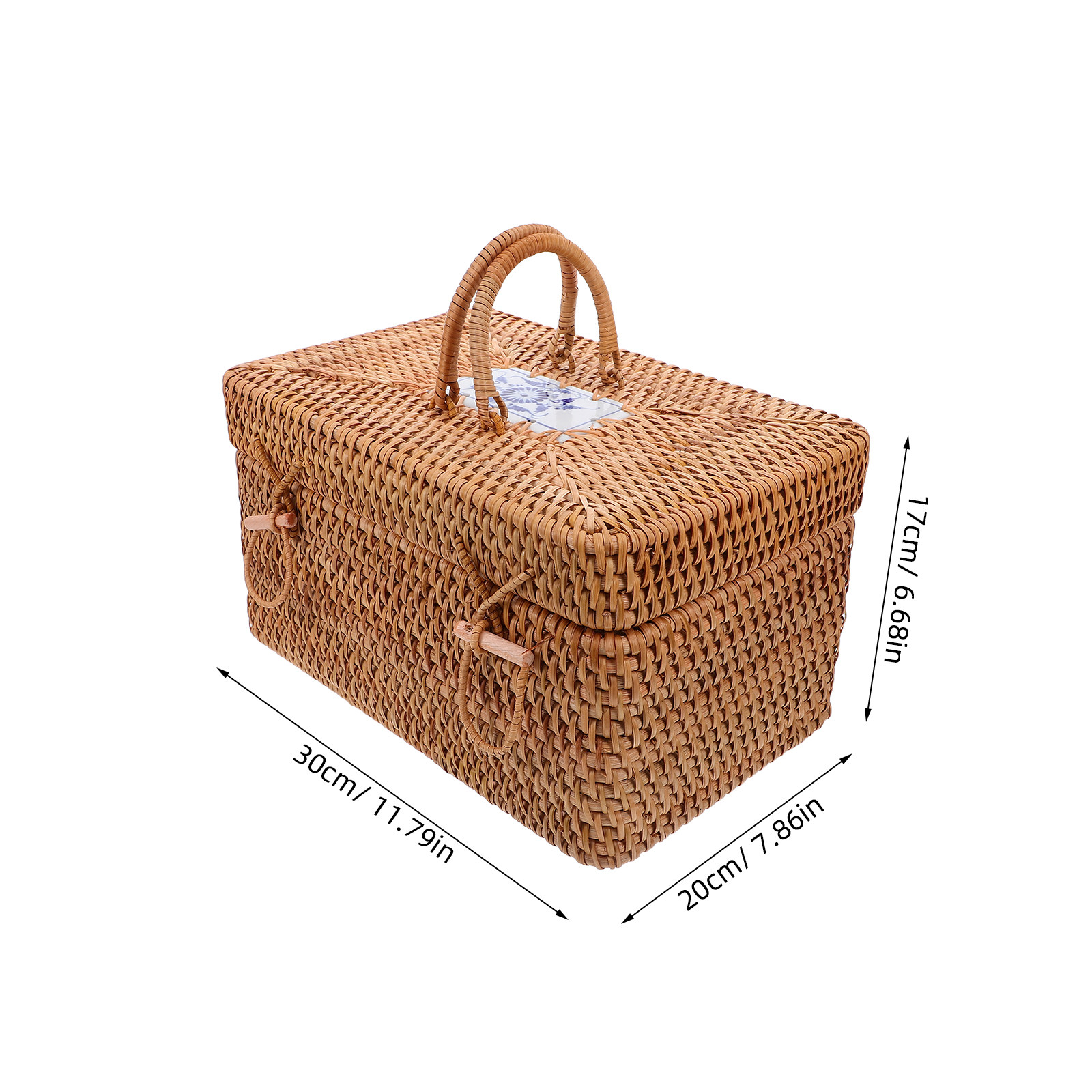 Handwoven Rattan Picnic Basket - огляд і ціна Outdoor Camping Box