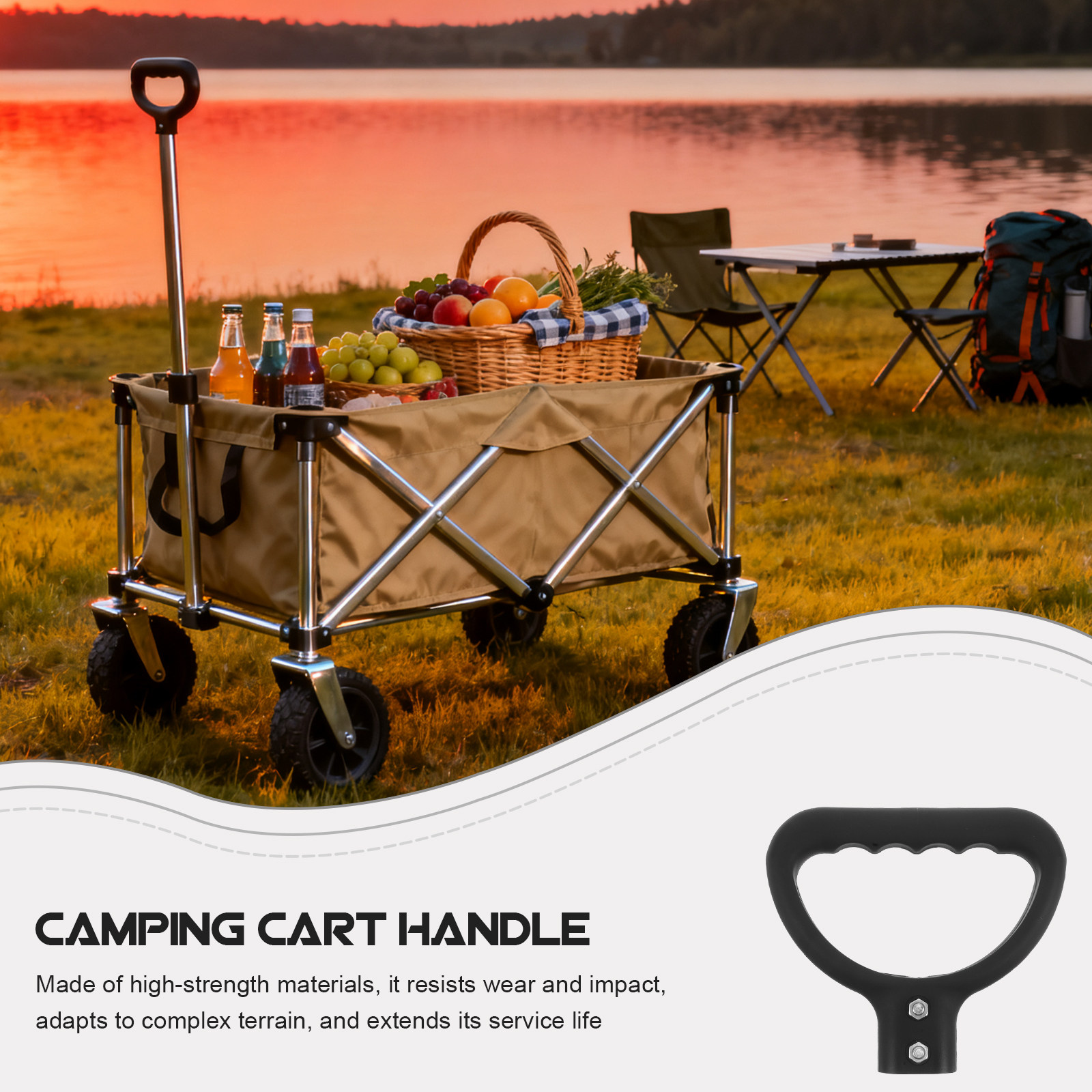 Wagon Handle Bar Replacement F - огляд і ціна Outdoor Camping Trolley